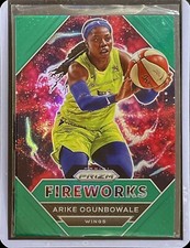 Arike Ogunbowale - 2021 Panini WNBA Prizm - Green Prizm - Fireworks #5