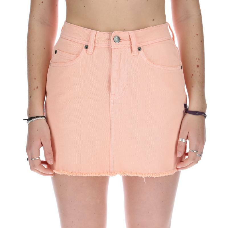 NWT Women's Element Felix Raw Hem Denim Skirt Pink Size 29 5 Pocket
