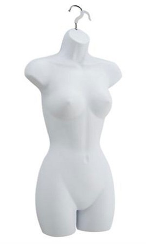 3 formas de torso para exhibición de ropa para 5-10 colgar hembra 2 negro 1 blanco hueco - Imagen 8 de 19
