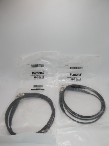 Pomona 2249-K-48 RF Cable Assemblies BNC M CABLE RG174/U "Lot of 2" - 第 1/4 張圖片