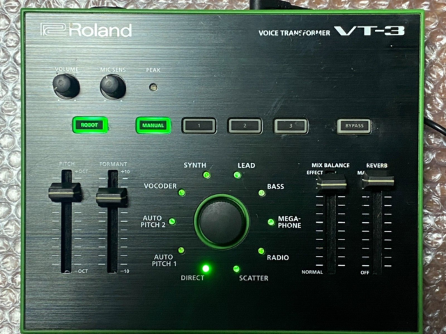 オーディオ機器 その他 Roland VT-3 Aira Series Voice Transformer Green with Power cable 