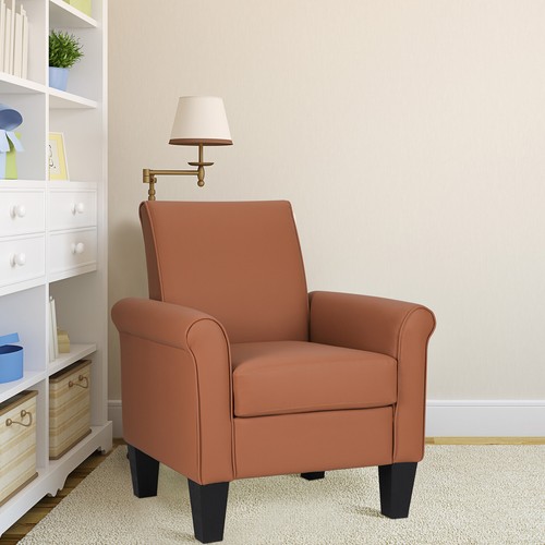 Faux Leather Single Sofa Upholstered Living Room Comfy Armchair Modern Home NEW - Picture 34 of 39