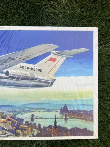 RARO AEROFLOT Tupolev TU-154 1/100 15210 KVZ Kit modellino in plastica sigillato - Foto 4 di 10