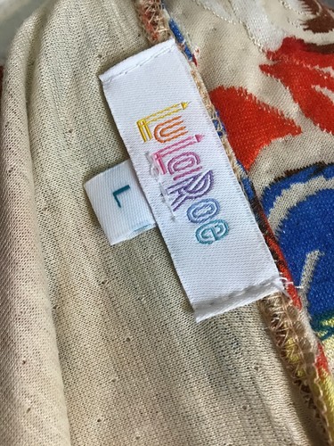 Cárdigan LulaRoe Sarah Largo Colorido BoHo Plumero Envolvente Cubre con Bolsillos Mujer L - Imagen 2 de 9