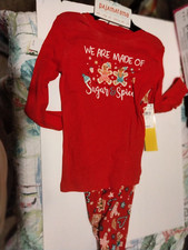 2pc. Holiday Style Family Pajamas, UNISEX Size 12 Christmas PJ Set NEW