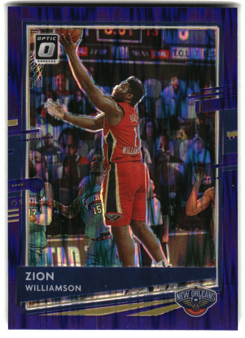 Zion Williamson 2020-21 Donruss Optic #40 Purple Shock