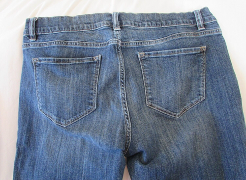 Ladies "Liz Claiborne" Size 12 (W34xL29) Blue, Skinny, City Fit, Boyfriend Jeans - Picture 7 of 9