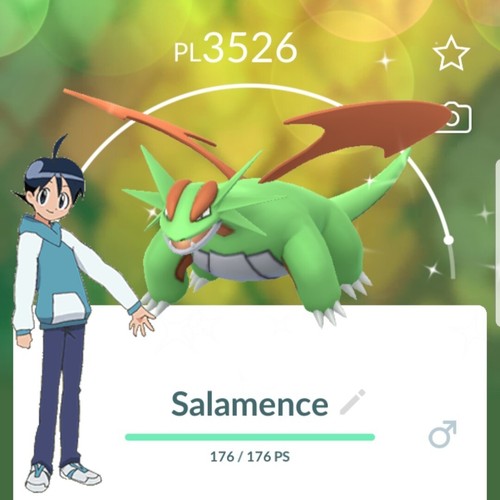 Pokémon GO ✨ Shiny Salamence✨ Level 40 - 3rd Move - Trade - 第 1/1 張圖片