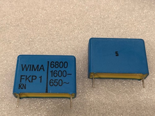 10 piezas Condensador de polipropileno WIMA FKP-1 6,8nF 10% 6800pF 1600V RM 22,5 Reedición - Imagen 4 de 6