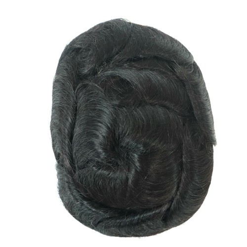 Mens Toupee Hair Replacement Medium Density System All French Lace Hairpieces - Picture 11 of 25