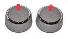 Weber 66048 Set of 2 Red Control Knobs for Genesis II E SE Series 2017 Plus