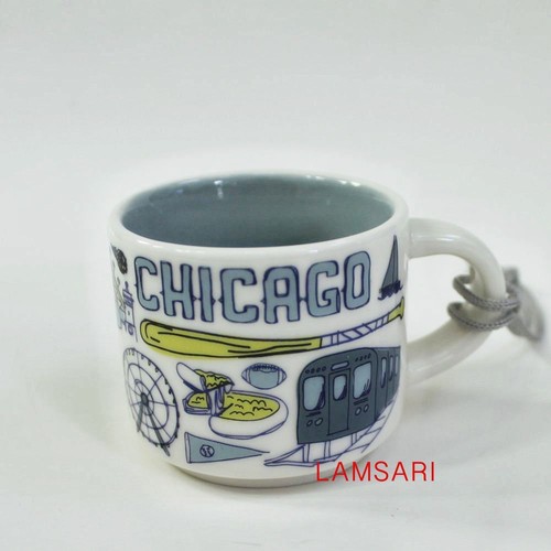 Starbucks Been There Series Chicago Demitasse Demi Cup Mug Ornament 2 oz - Picture 4 of 5