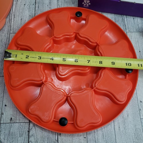 Outward Hound Puzzle & Slow Feeder Set- Dog Smart Bone Puzzle & Swirl Bowl - Picture 7 of 12