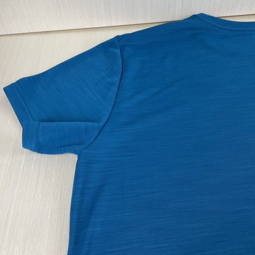 Nike Shirt Mens 2XL Blue Dri-Fit Activewear Short Sleeve Logo - Picture 9 of 12