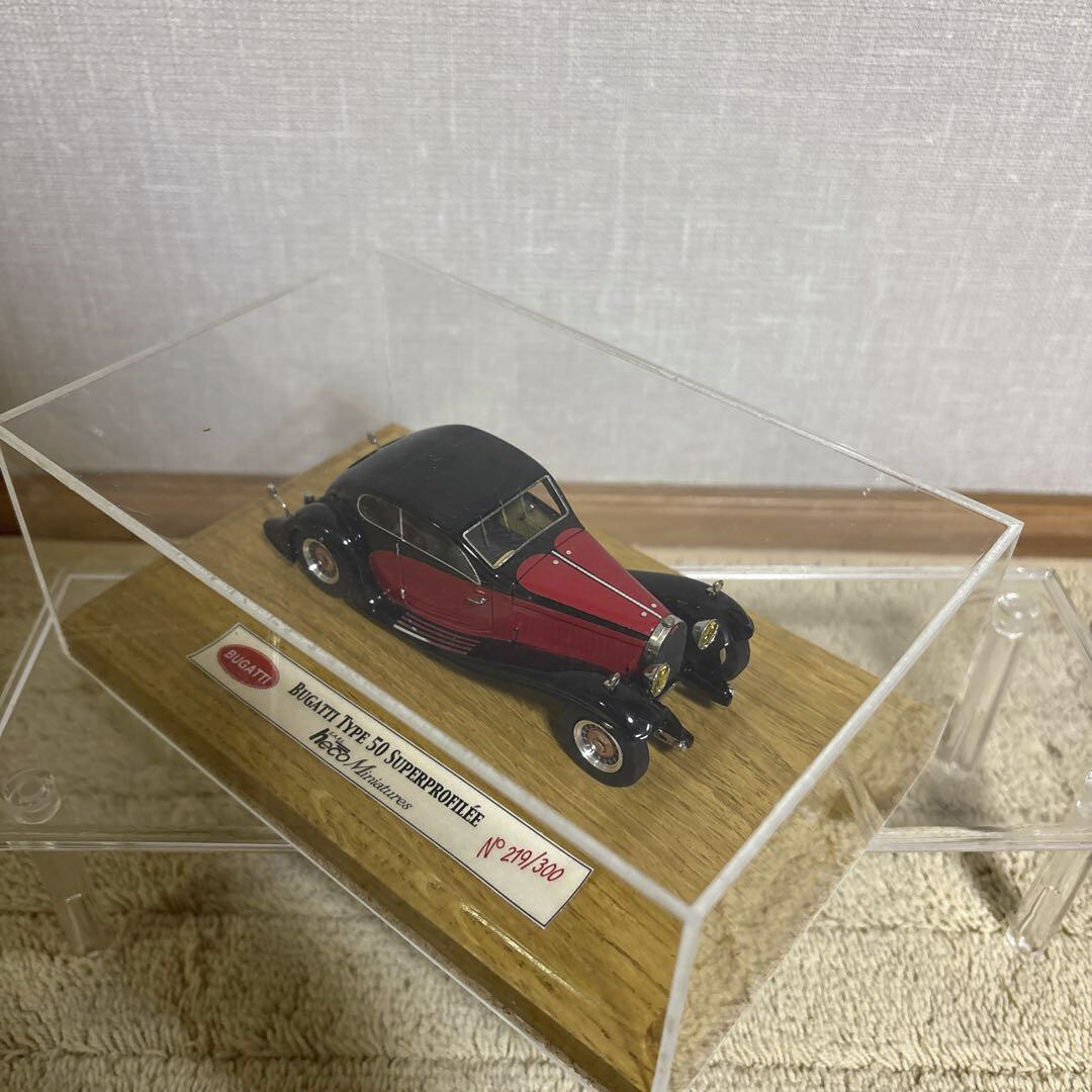 HECO MODELES Bugatti Type 50 №219/300 HECO Bugatti Type 50 Diecast Model Black Red Limited No 219