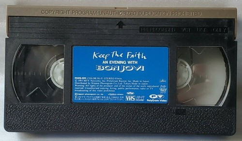 Keep the Faith An Evening With Bon Jovi VHS 1993 US Good Cond Used Japan Sub - Picture 6 of 12