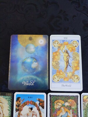 10 *The WORLD* Coordinated Tarot Cards *All Different* | eBay