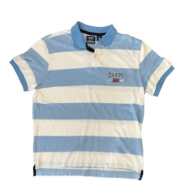 VTG Chaps EST. 1978 Flag Polo Shirt Men's Size Large | eBay