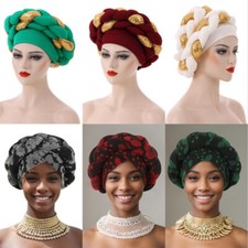 Nigeria Cap Ready To Wear Headwrap Bonnet African Braid Turban for Women Headtie