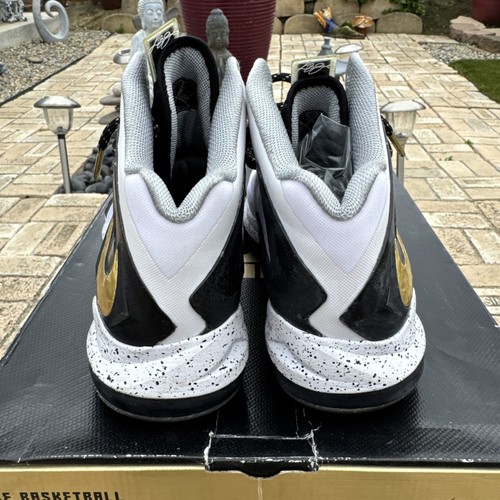 Size 9 - Nike LeBron 10 P.S. Elite+ White Gold Black - Picture 5 of 9