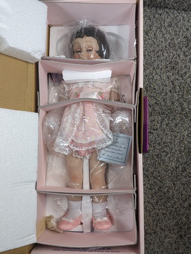 The Danbury Mint Sunday Visit Chatty Cathy Porcelain Doll NEW Never Opened 2002 - Picture 3 of 16