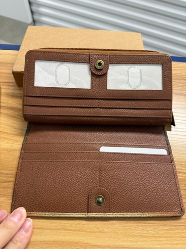 ANUSCHKA KURIOSE FÜCHSE HANDBEMALTE LEDER GELDBÖRSE MIT RFID SCHUTZ - NEU - Bild 4 von 5