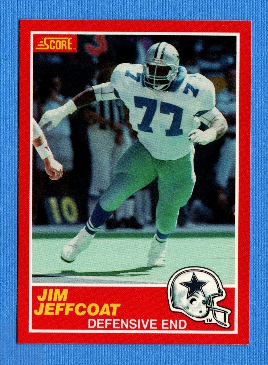 1989 Score #143 Jim Jeffcoat Cowboys