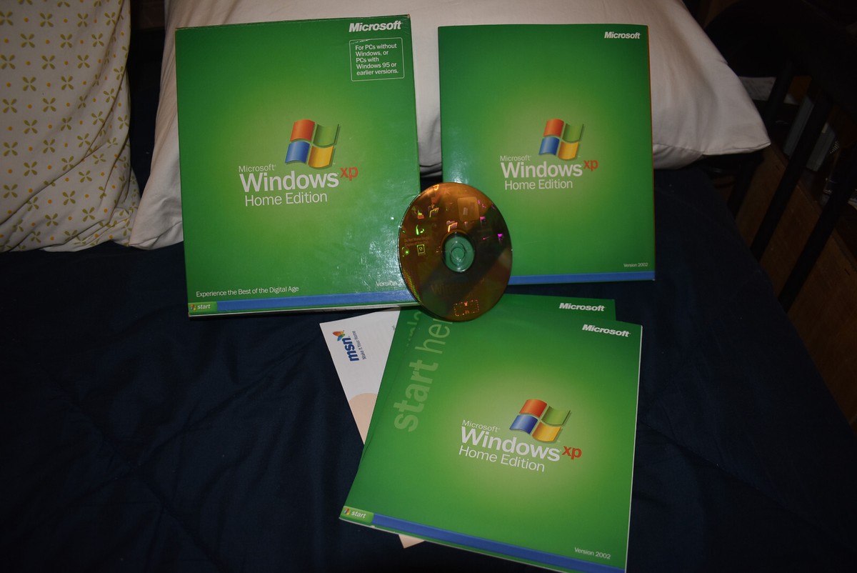 Microsoft Windows XP Home Edition RTM Version 2002 Big Box Microsoft Windows XP Home Edition RTM Version 2002 Big Box