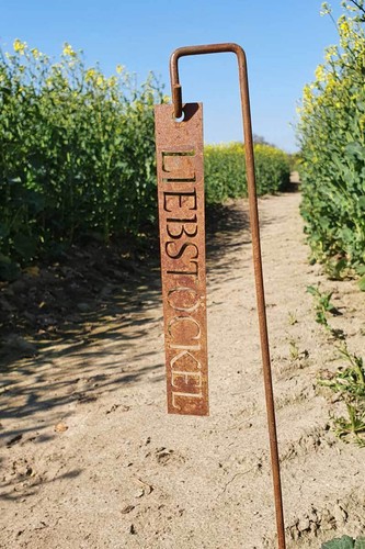 Steckschilder Kräuter Kräuterstecker Metall, Höhe: 50cm, Kräuterschilder Rost - Bild 3 von 11