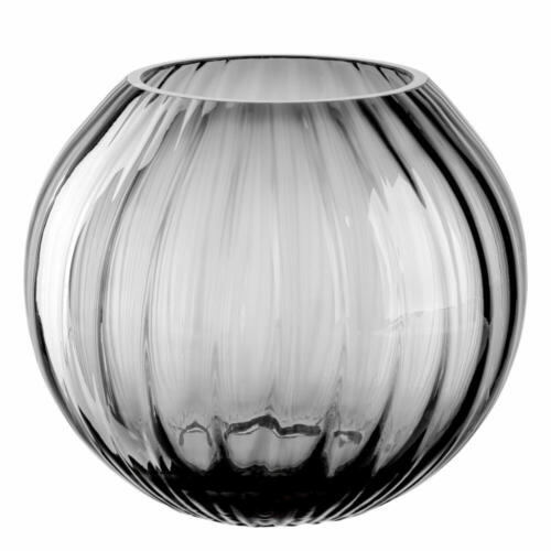 Leonardo Ball Vase Poesia, vase à fleurs, verre sodocalcique, gris, 17,5 cm, ... - Photo 1/2