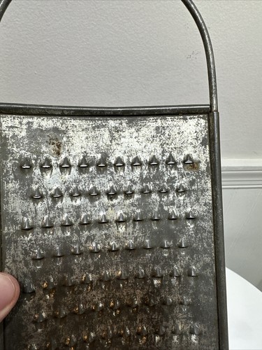 Antique 1920s Gebruder Bing Werke Works 10.5" German Metal Kitchen Flat Grater - Picture 6 of 8