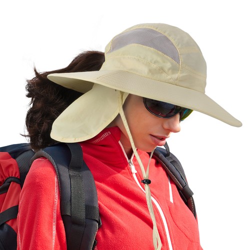 12x Wide Brim Bucket Hat Breathable Cap Sun UV Protection Unisex Fishing Camping - Picture 2 of 8