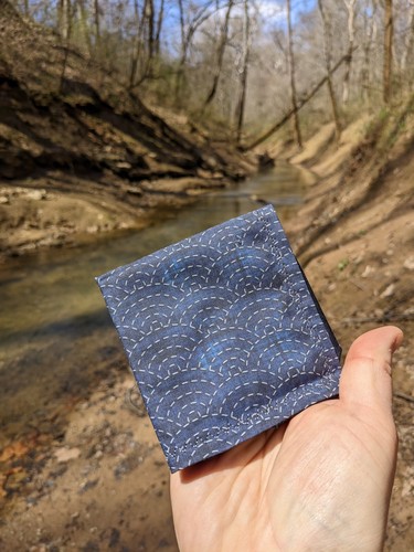 NEDKANTAR EVERYDAY CARRY edc hank  w/microfiber back (Blue) - Picture 1 of 2