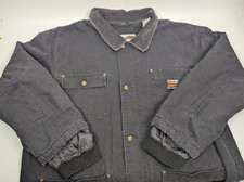 Timberland Pro Series Polartec Canvas Barn Chore Coat Black Workwear Mens 2XL