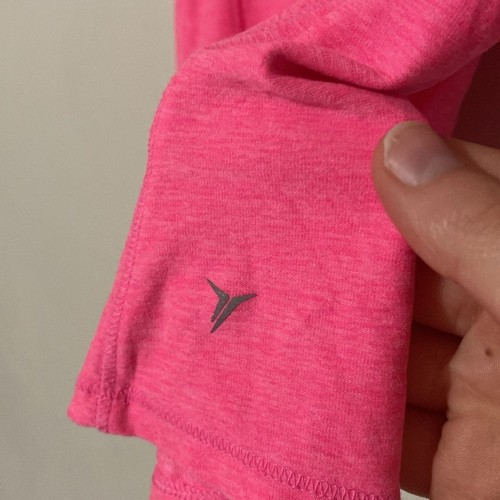 Old Navy Pink Fitted Keyhole Sleeveless Tank Active Workout Tee - Girls Size XL - Picture 5 of 6