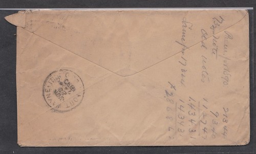 USA 1890 ADVERTISING COVER SWAIN NORTHWESTERN LIFE INDIANAPOLIS TO FORT WAYNE IN - Picture 2 of 2