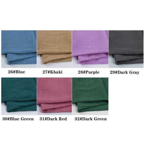 Pure Cotton Clothes Natural Organic Linen Fabric Flax DIY Material - Multicolor - Picture 10 of 42