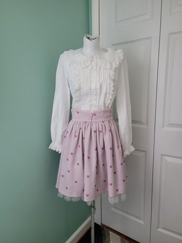 Mille Fille Closet By Lodispotto Pink Heart Skirt Coquette Ryousangata Jfashion