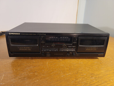 Pioneer CT-W205R Stereo Dual Double Cassette Deck Player w/Auto