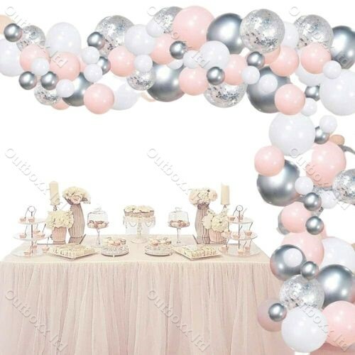 Ballons Bogen Kit + Perlenballons Girlande Geburtstag Hochzeit Baby Dusche Party Dekor - Bild 15 von 25