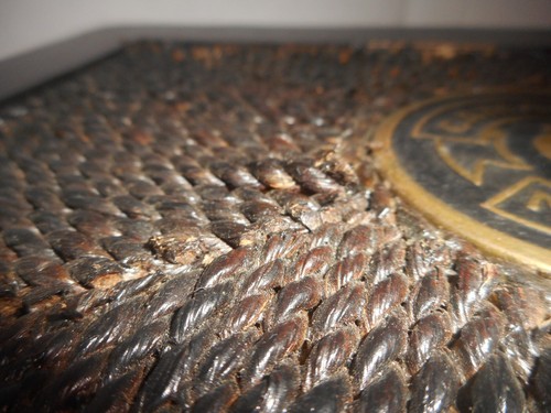 Caja de cigarros con bisagras Camacho Negro Robusto personalizada rara de cuero trenzado - Imagen 7 de 13