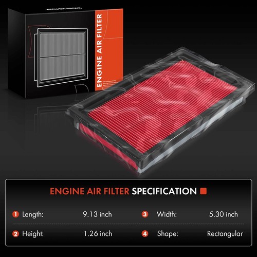 Engine & Activated Carbon Cabin Air Filter for Nissan Versa 2007-2012 1.6L 1.8L - Picture 2 of 8