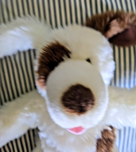 Build a Bear 16” Brown & White Spotted Happy Puppy Dog Plush Animal Posable Ears - Picture 5 of 10