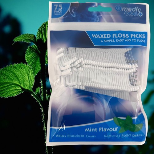 Arpas de hilo dental púas para eliminar placa/restos de alimentos - paquete de 75 púas de hilo dental - Imagen 13 de 19