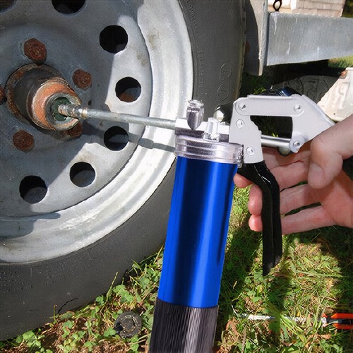 400CC Air Operated Grease Gun 2 Coupler Pneumatic Grease Gun Portable Grease Gun - Picture 4 of 21