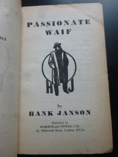 Hank Janson – PASSIONATE WAIF (1960) - Picture 4 of 9