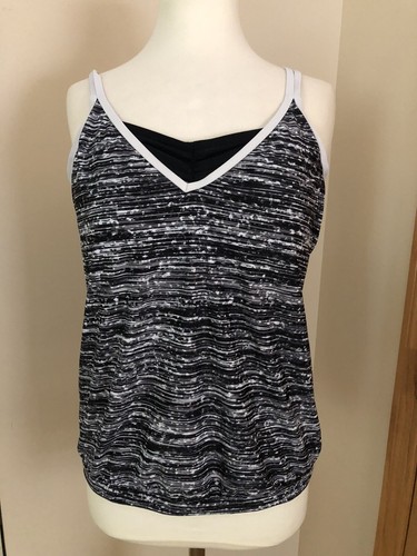 Free Country 2-teiliges Tankini Oberteil Badeanzug Gr. L