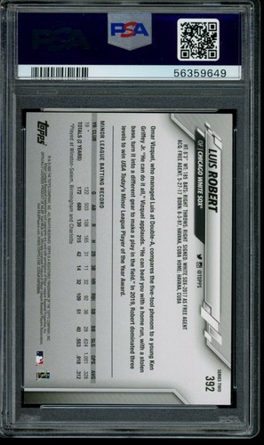 Set completo Topps 2020 Luis Robert Gold Stars RC #392 PSA 10 gemme ottime condizioni Rookie - Foto 2 di 2