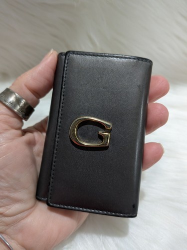 Vintage Gucci Schlüsselanhänger dunkelgrau Leder - Bild 15 von 15
