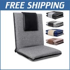 14-Position Foldable Gaming and Meditation Chair with Washable Cover - Grey